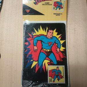 1998 USPS DC Superman Stamp Collectibles Magnetic Greeting Card w/ Envelope